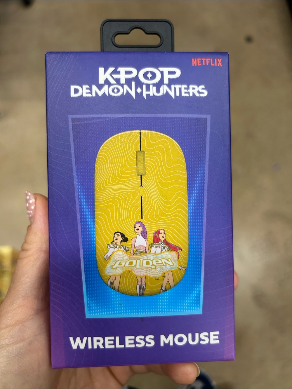 K-Pop Demon Hunters Golden Wireless Mouse